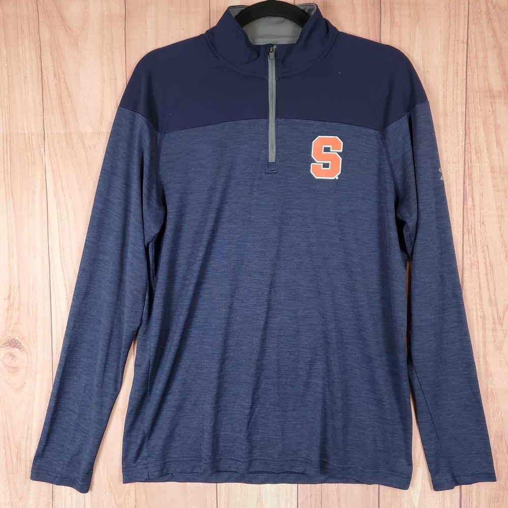 Under Armour Syracuse University Quarter Zip Mens Sz Medium Loose Heatgear‎